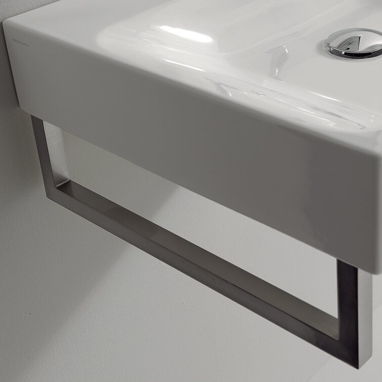 Sink mounted best sale towel bar